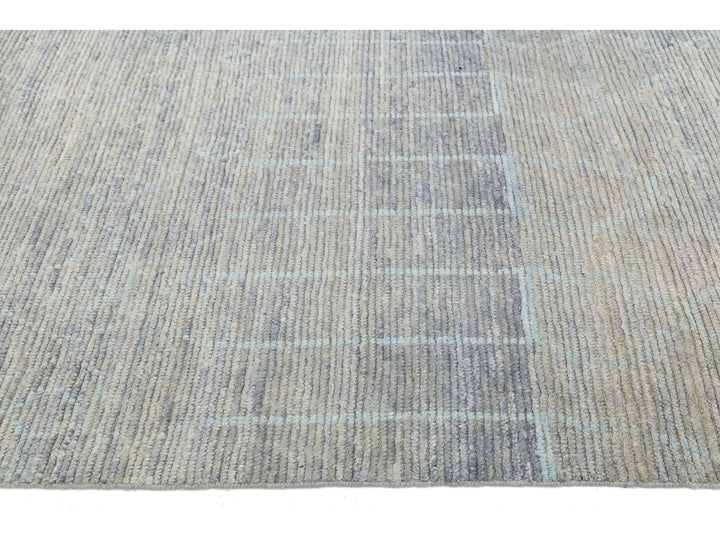 Modern Moroccan Wool Rug 12 X 16