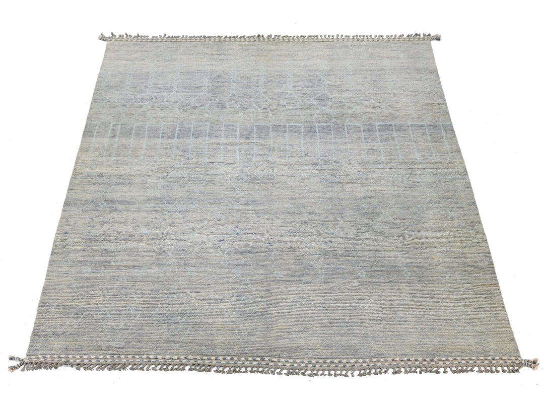 Modern Moroccan Wool Rug 12 X 16