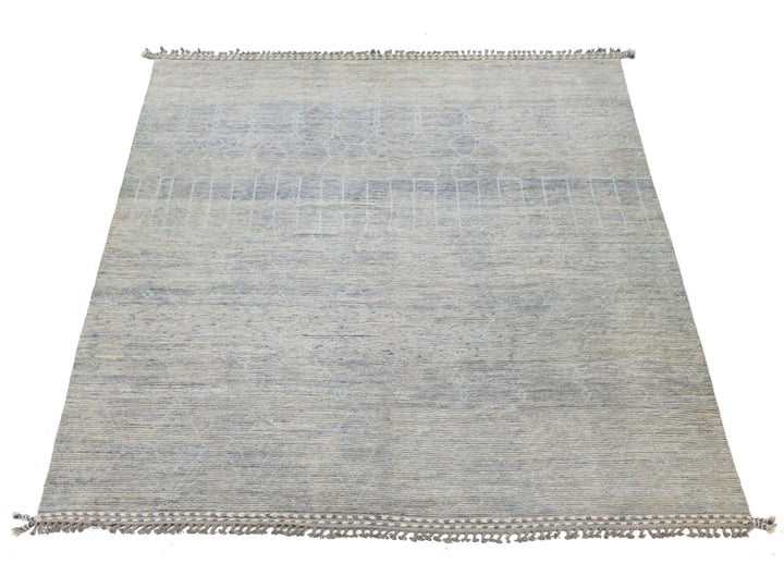 Modern Moroccan Wool Rug 12 X 16