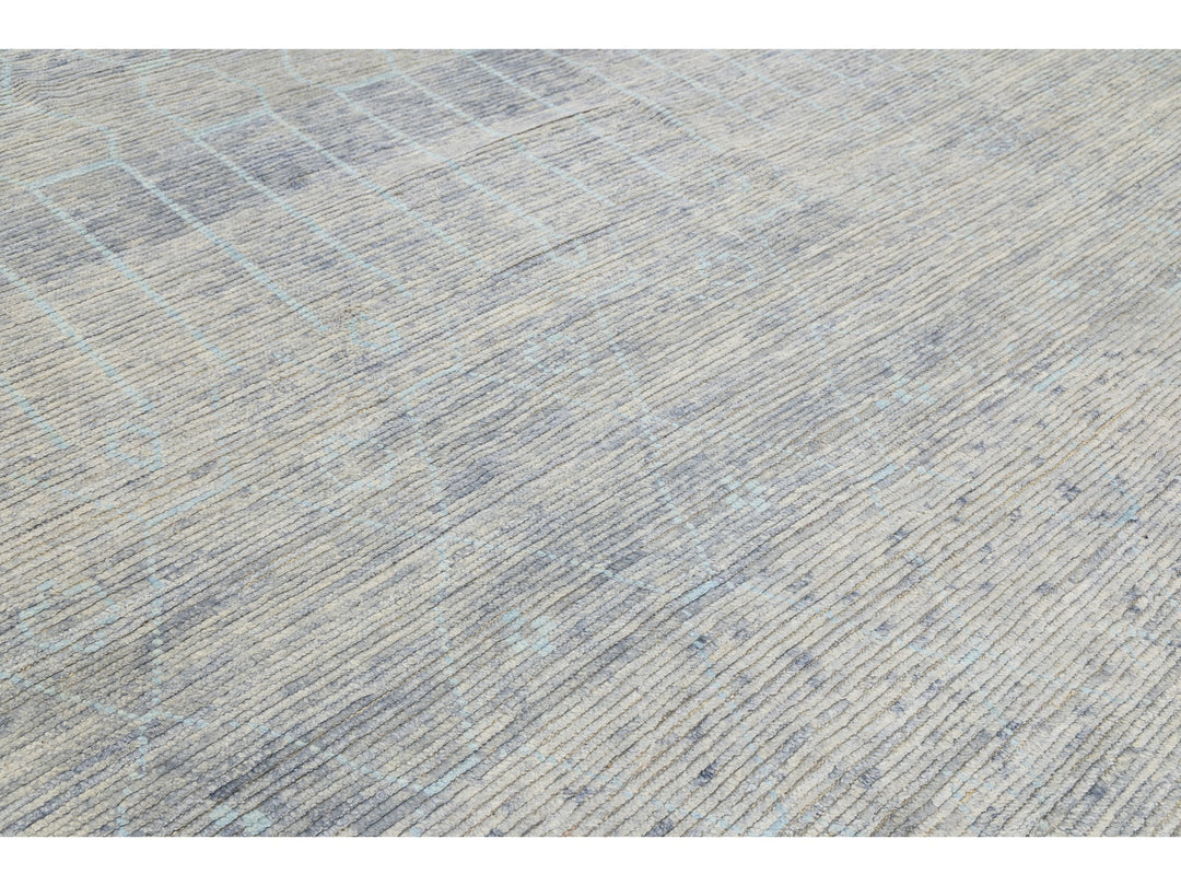 Modern Moroccan Wool Rug 12 X 16
