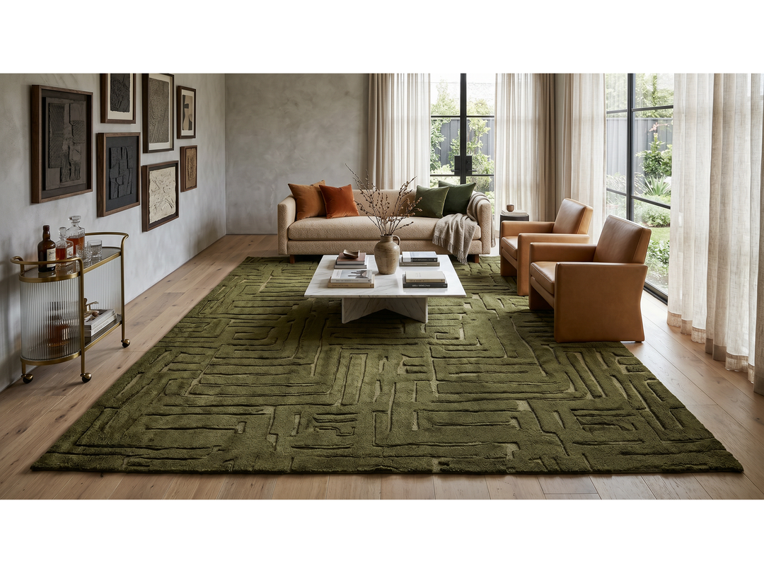 Modern Moroccan Wool Rug 12 X 15