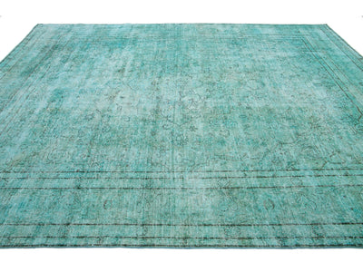 Antique Overdyed Wool Rug 8 X 11