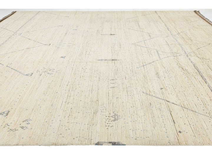 Modern Moroccan Wool Rug 12 X 16