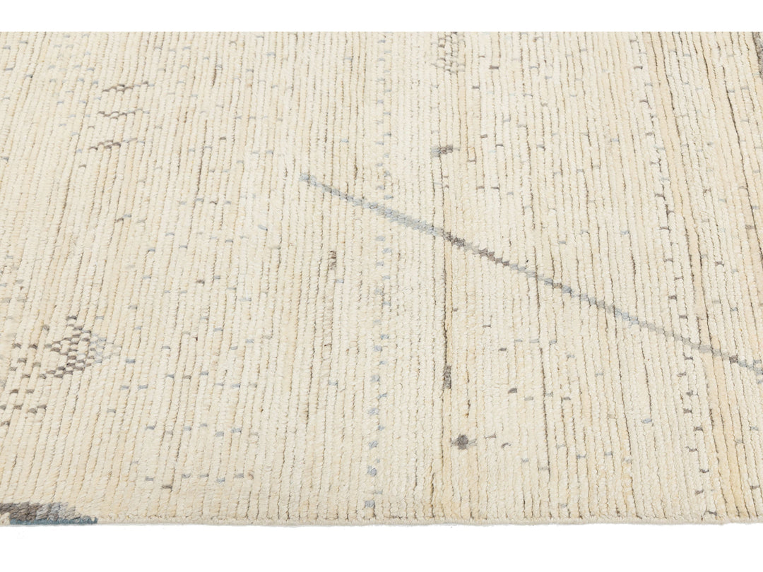 Modern Moroccan Wool Rug 12 X 16