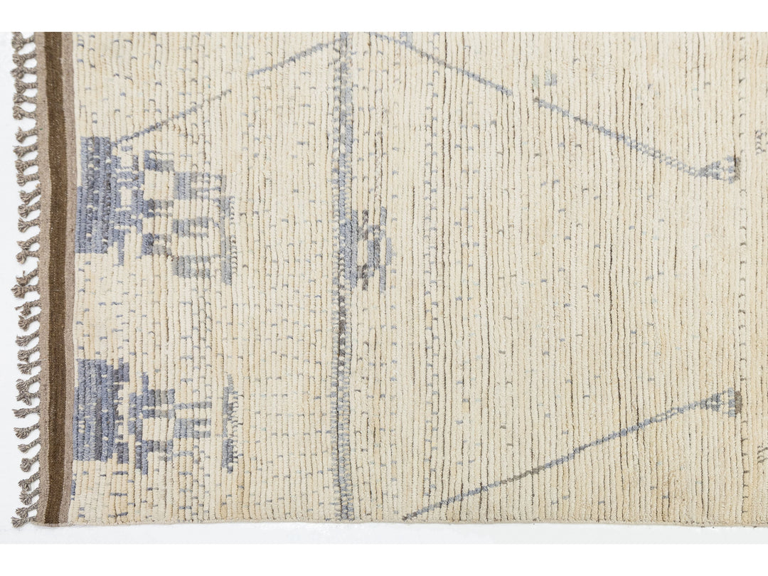 Modern Moroccan Wool Rug 12 X 16