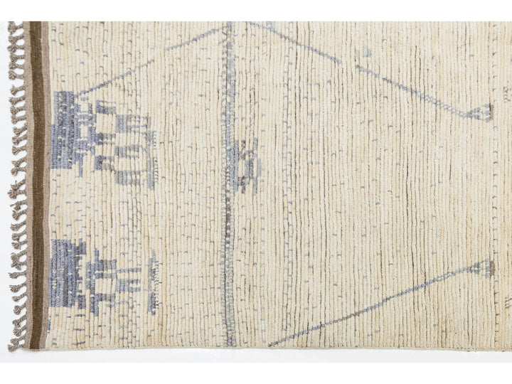 Modern Moroccan Wool Rug 12 X 16