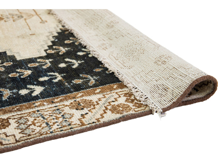 Antique Malayer Wool Runner 4 X 14