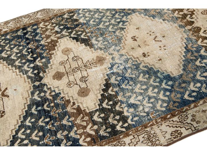 Antique Malayer Wool Runner 4 X 14