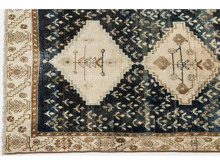 Antique Malayer Wool Runner 4 X 14