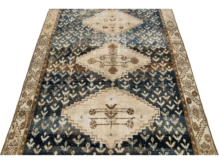 Antique Malayer Wool Runner 4 X 14