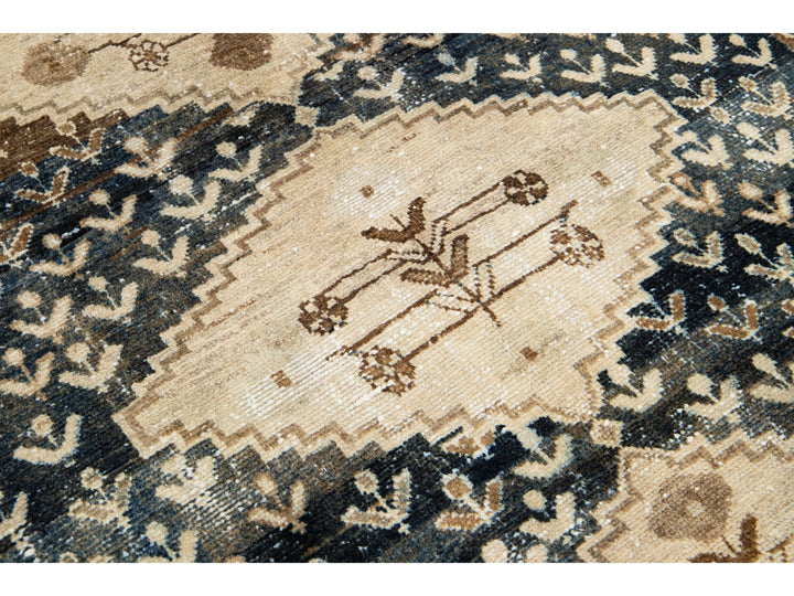 Antique Malayer Wool Runner 4 X 14