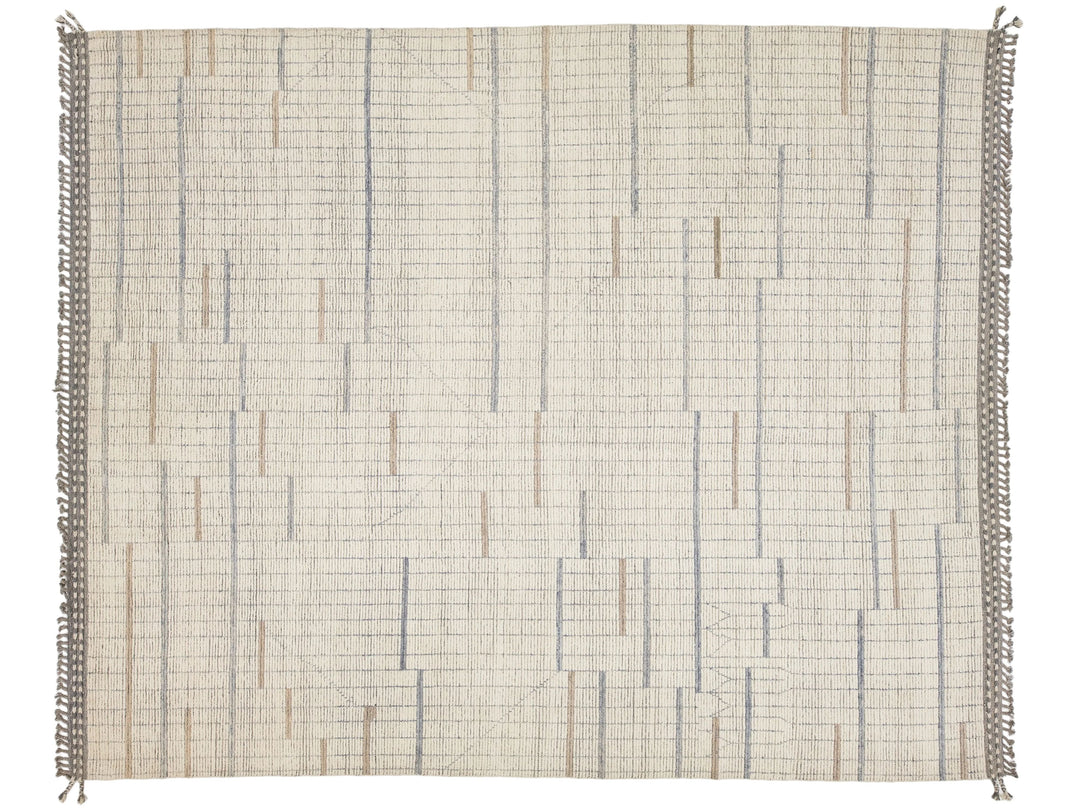 Modern Moroccan Wool Rug 12 X 15