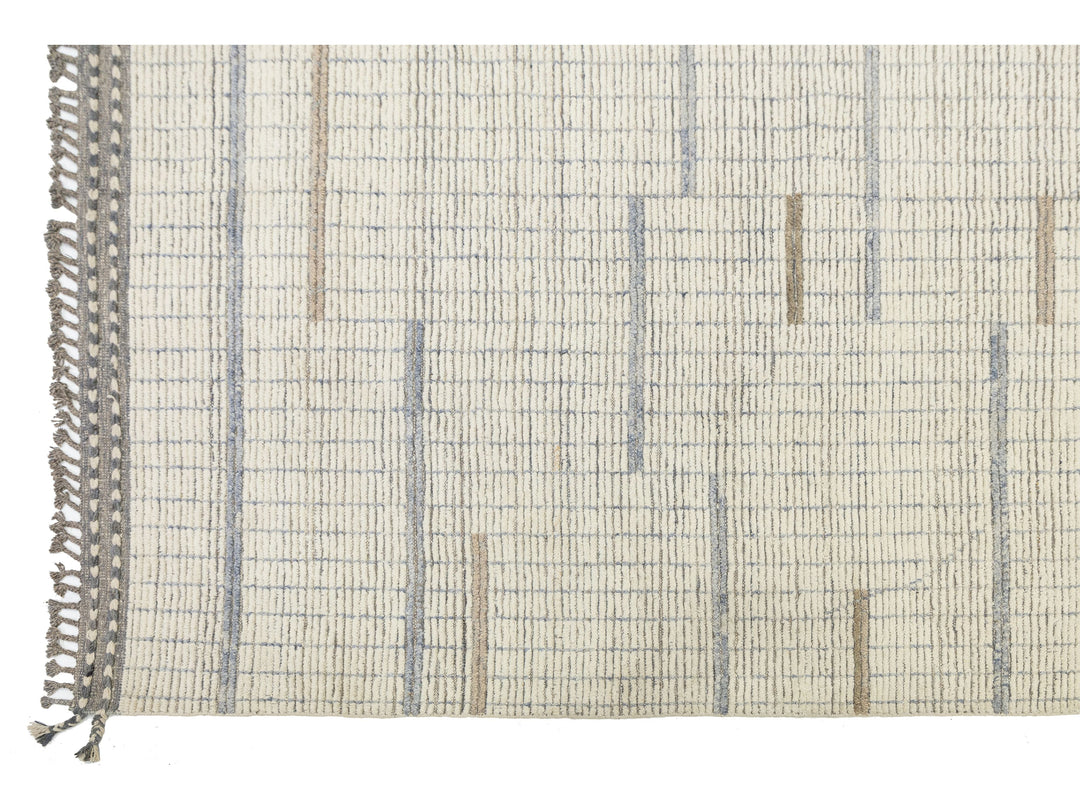 Modern Moroccan Wool Rug 12 X 15