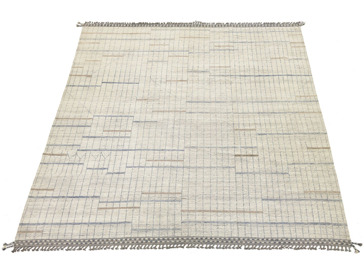 Modern Moroccan Wool Rug 12 X 15