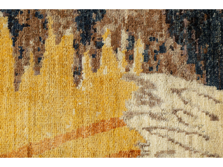 Modern Arts &amp; Crafts Wool Rug 10 X 14