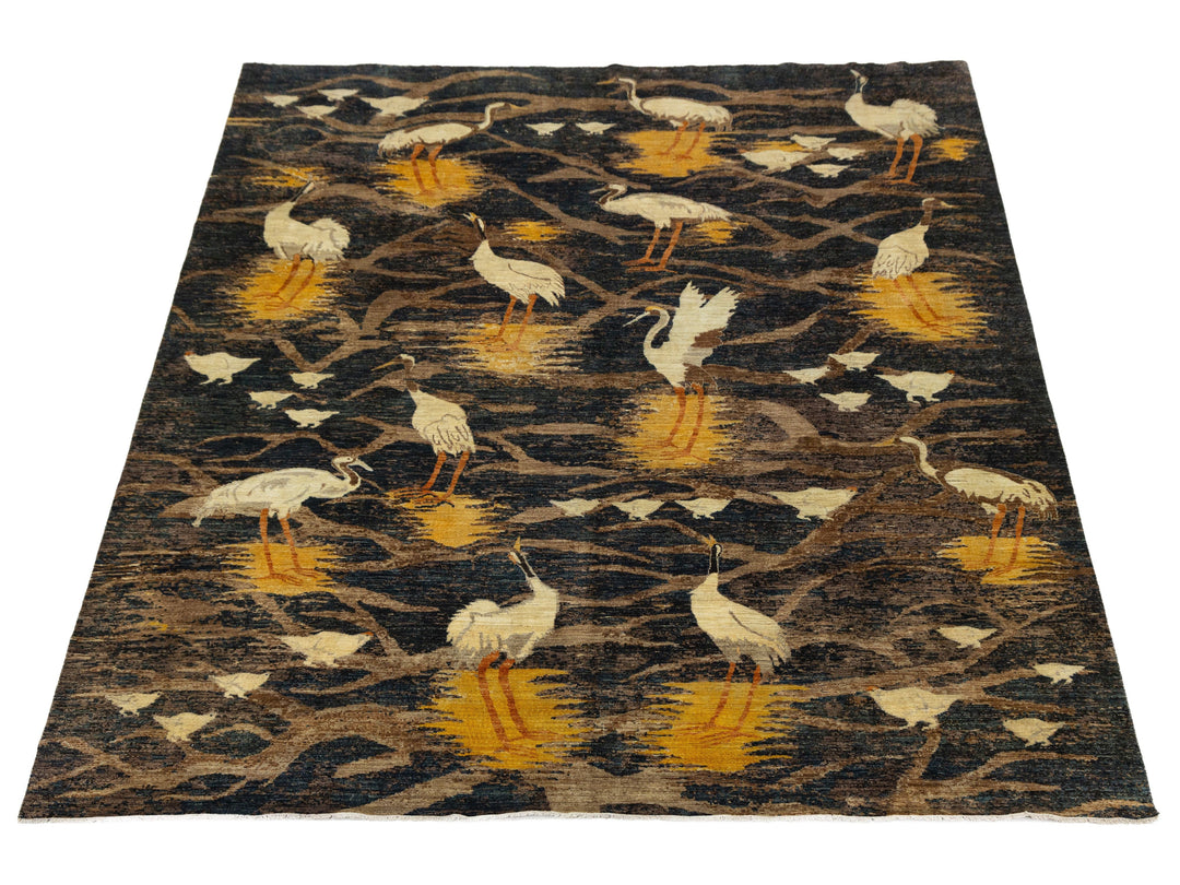 Modern Arts &amp; Crafts Wool Rug 10 X 14