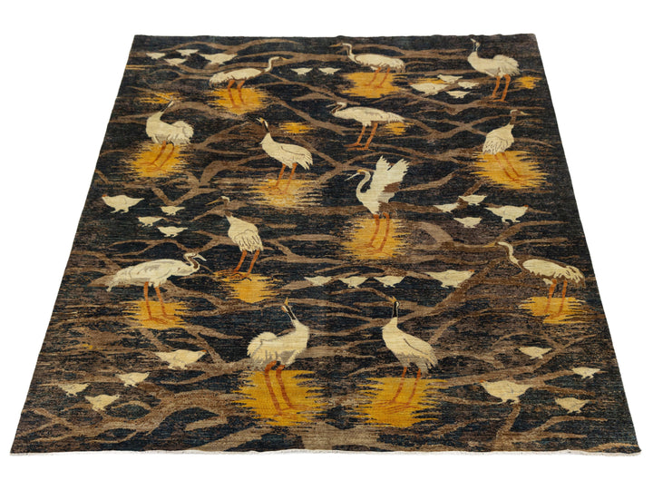Modern Arts &amp; Crafts Wool Rug 10 X 14