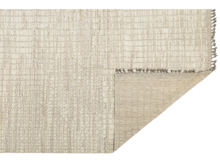 Modern Moroccan Wool Rug 12 X 16