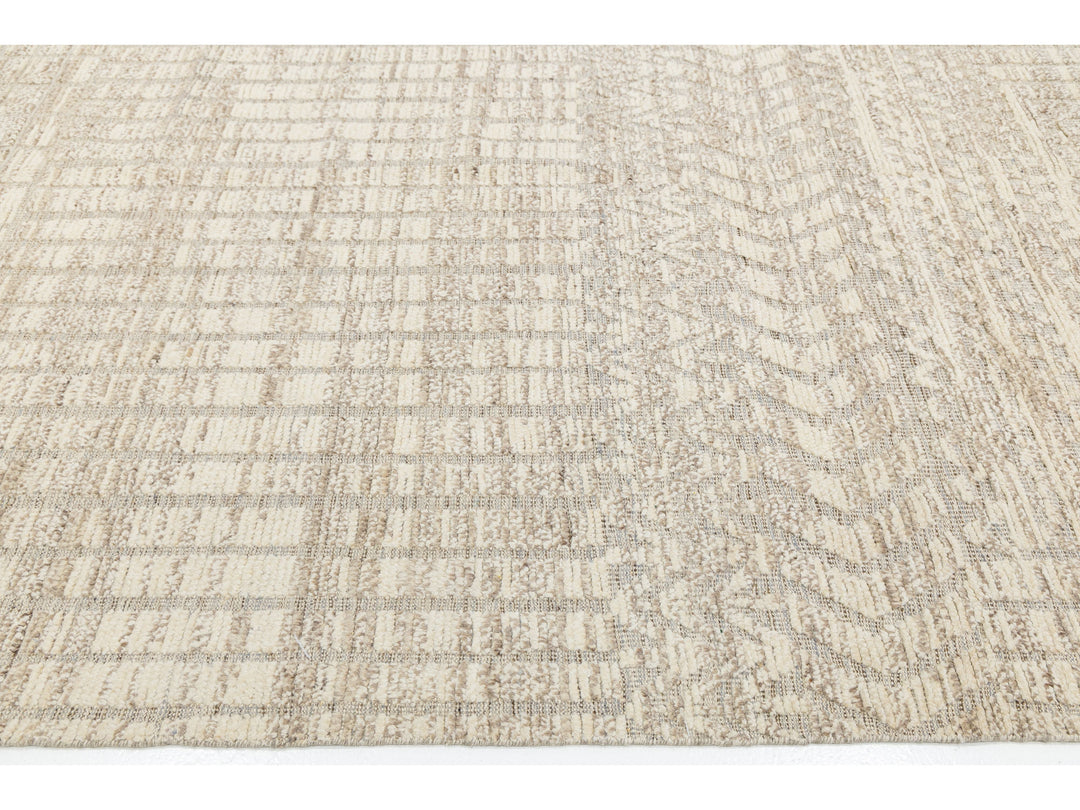 Modern Moroccan Wool Rug 12 X 16