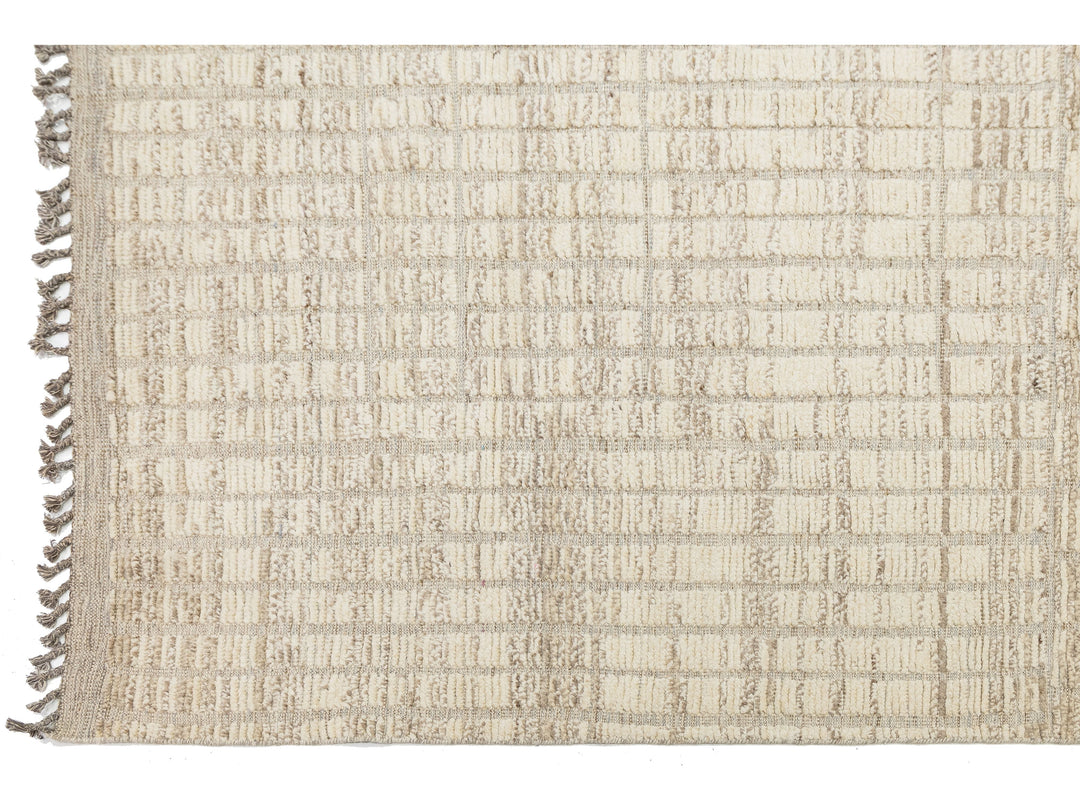 Modern Moroccan Wool Rug 12 X 16