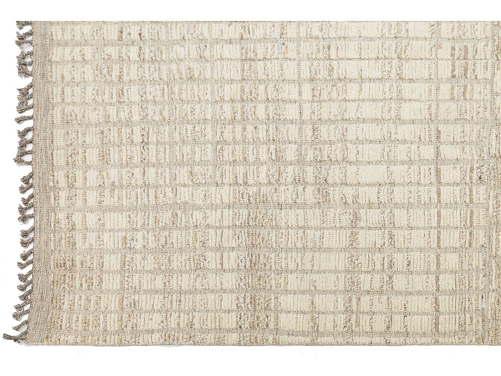 Modern Moroccan Wool Rug 12 X 16