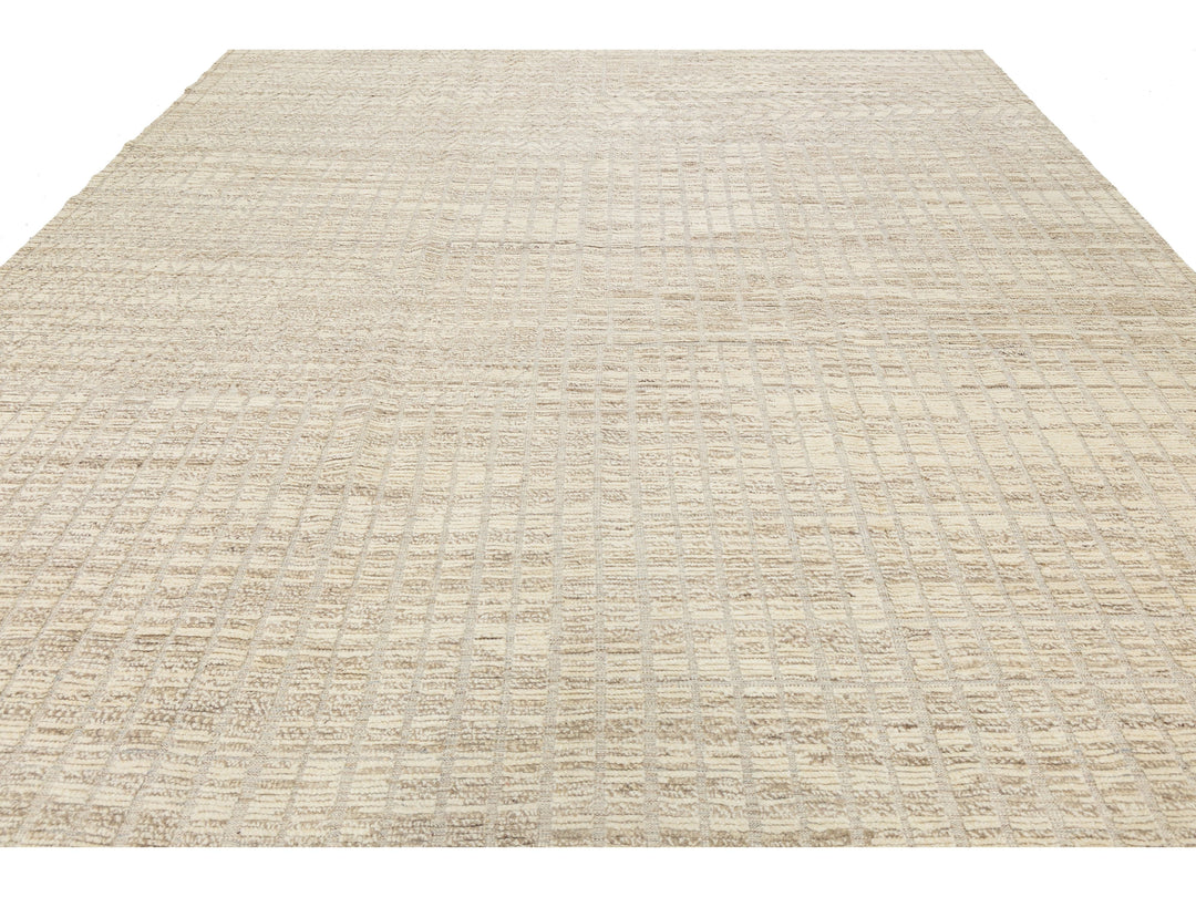 Modern Moroccan Wool Rug 12 X 16
