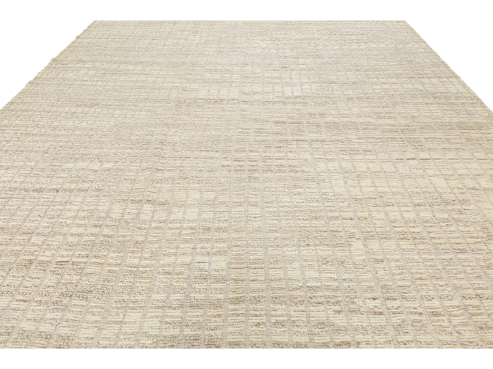 Modern Moroccan Wool Rug 12 X 16