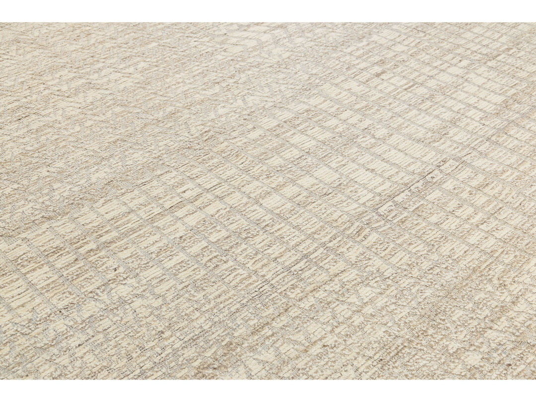 Modern Moroccan Wool Rug 12 X 16