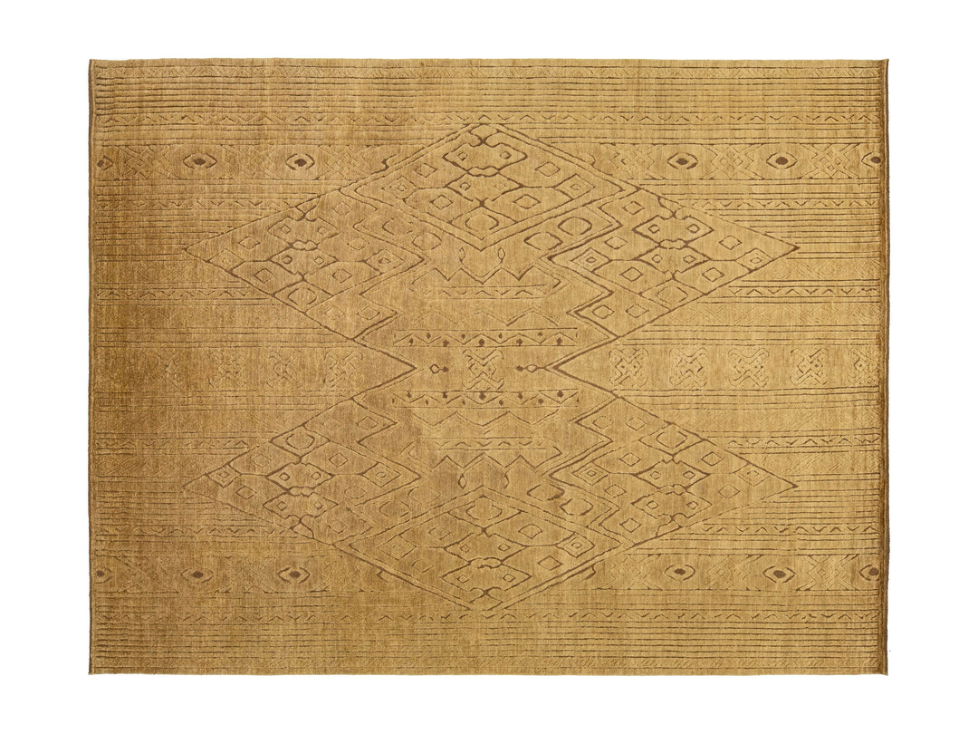 Modern Moroccan Wool Rug 9 X 12