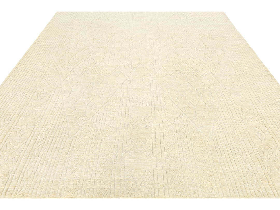 Modern Wool Rug 9 X 12