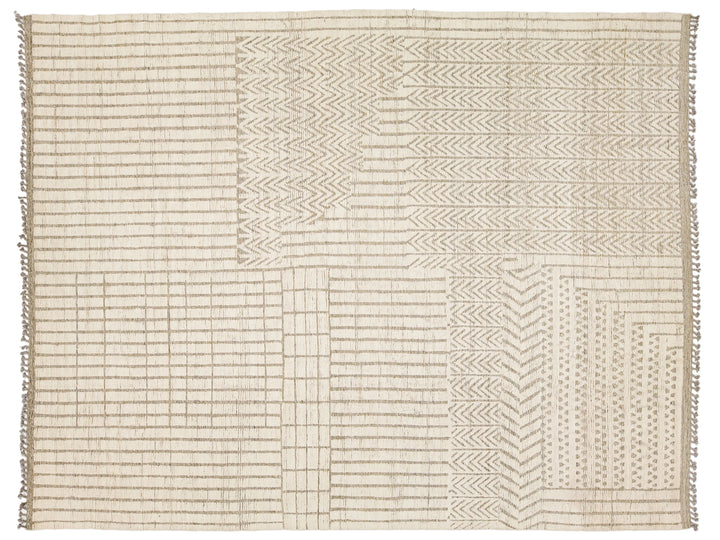 Modern Moroccan Wool Rug 12 X 15