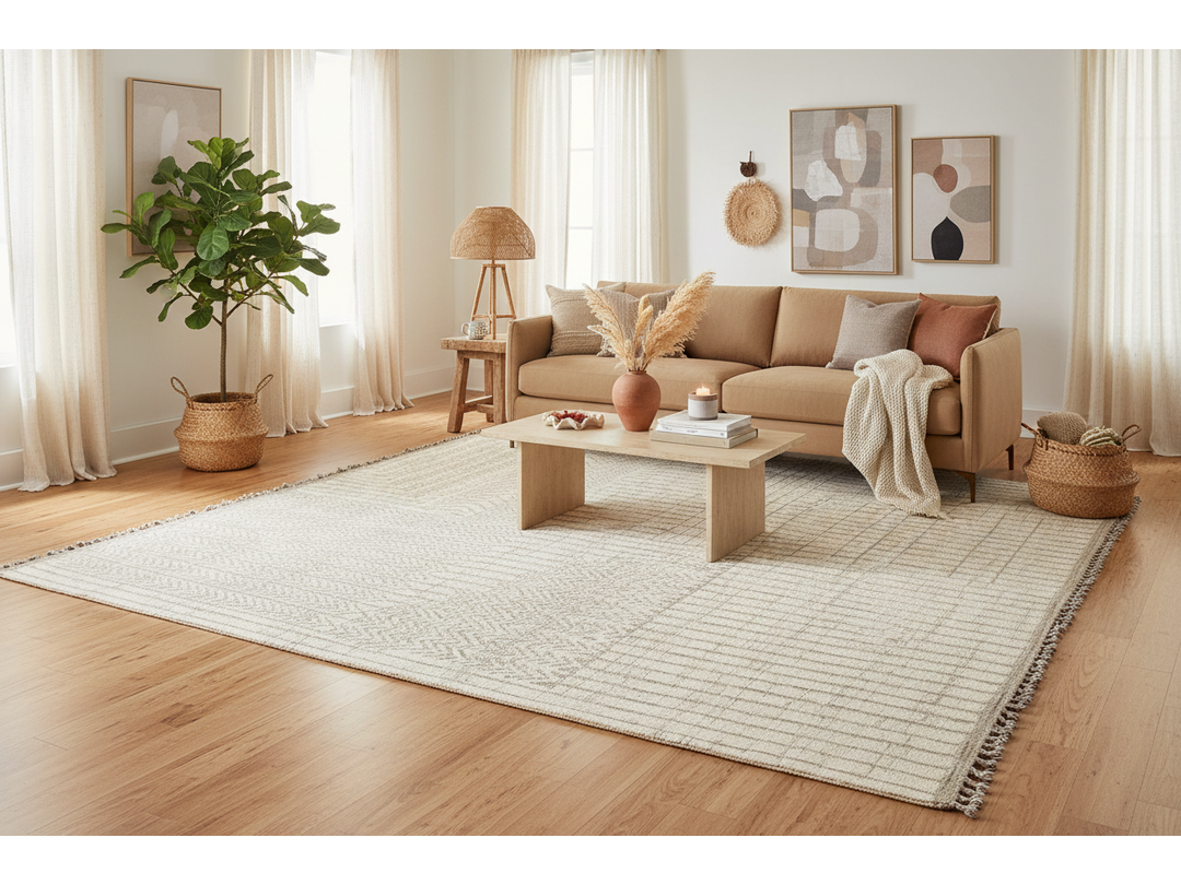 Modern Moroccan Wool Rug 12 X 15