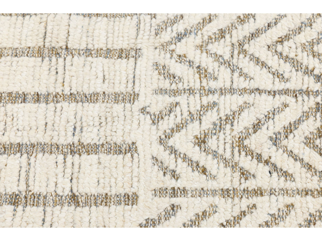 Modern Moroccan Wool Rug 12 X 15