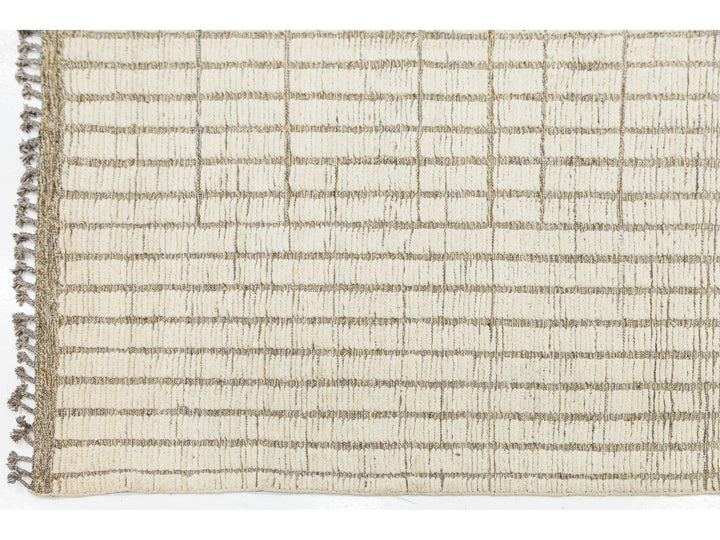Modern Moroccan Wool Rug 12 X 15