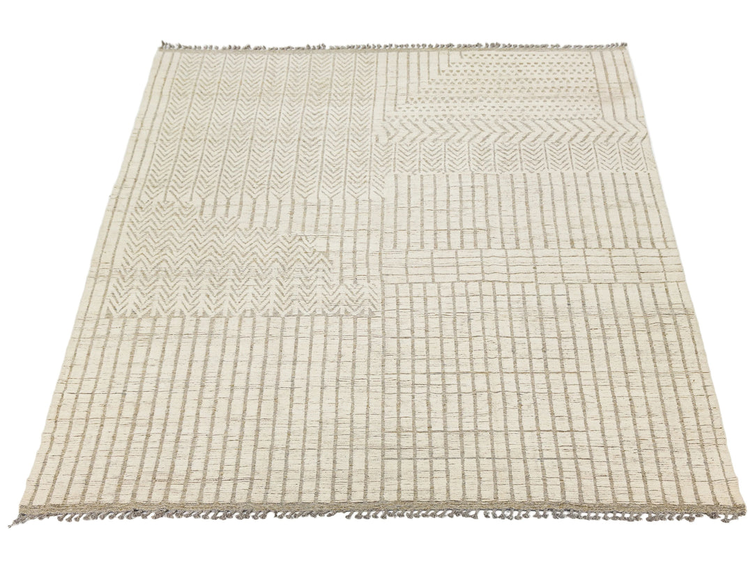 Modern Moroccan Wool Rug 12 X 15