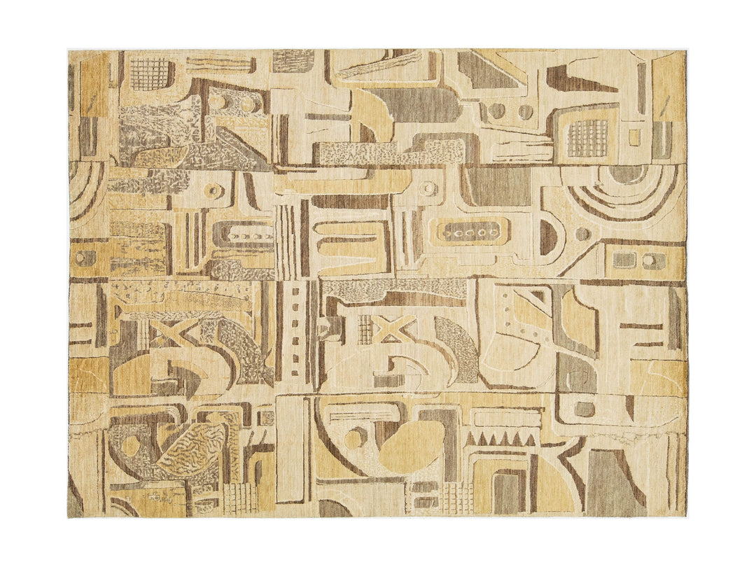 Modern Wool Rug 9 X 12