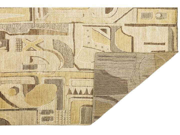 Modern Wool Rug 9 X 12