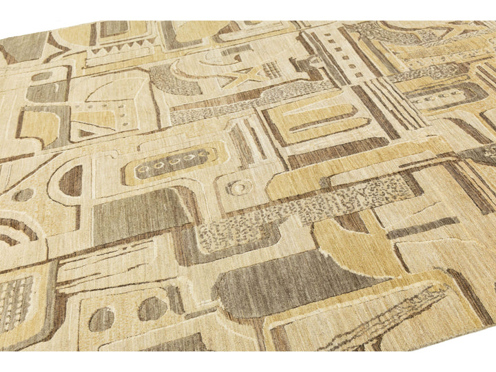 Modern Wool Rug 9 X 12