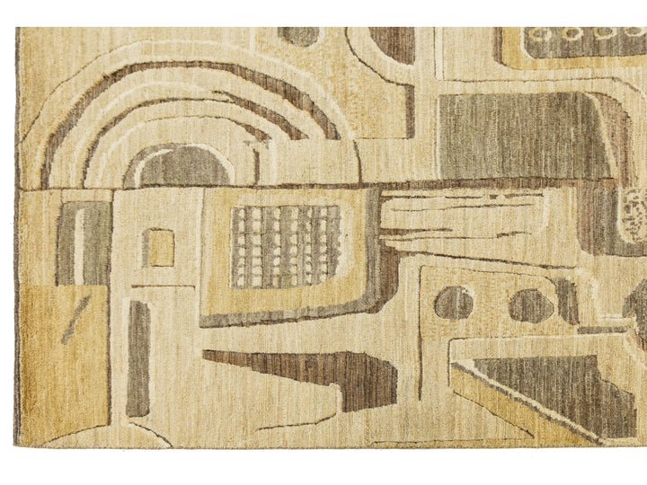 Modern Wool Rug 9 X 12