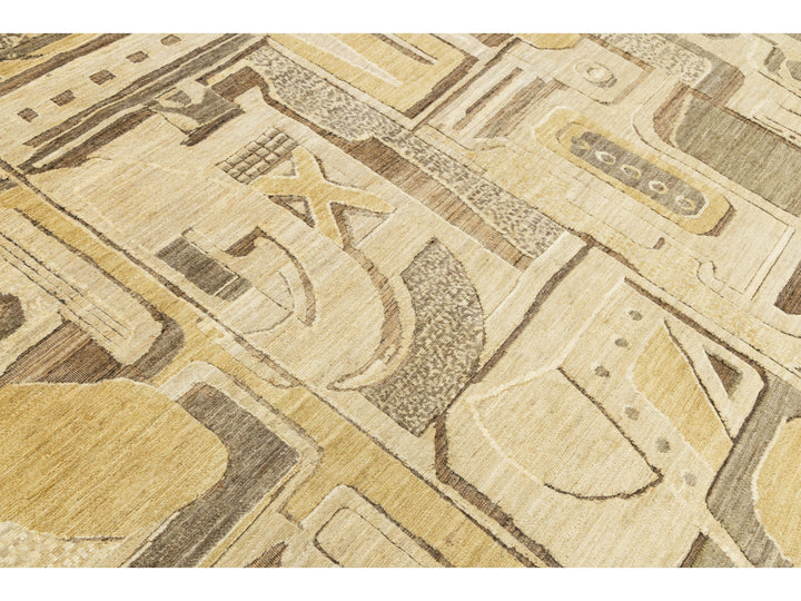 Modern Wool Rug 9 X 12