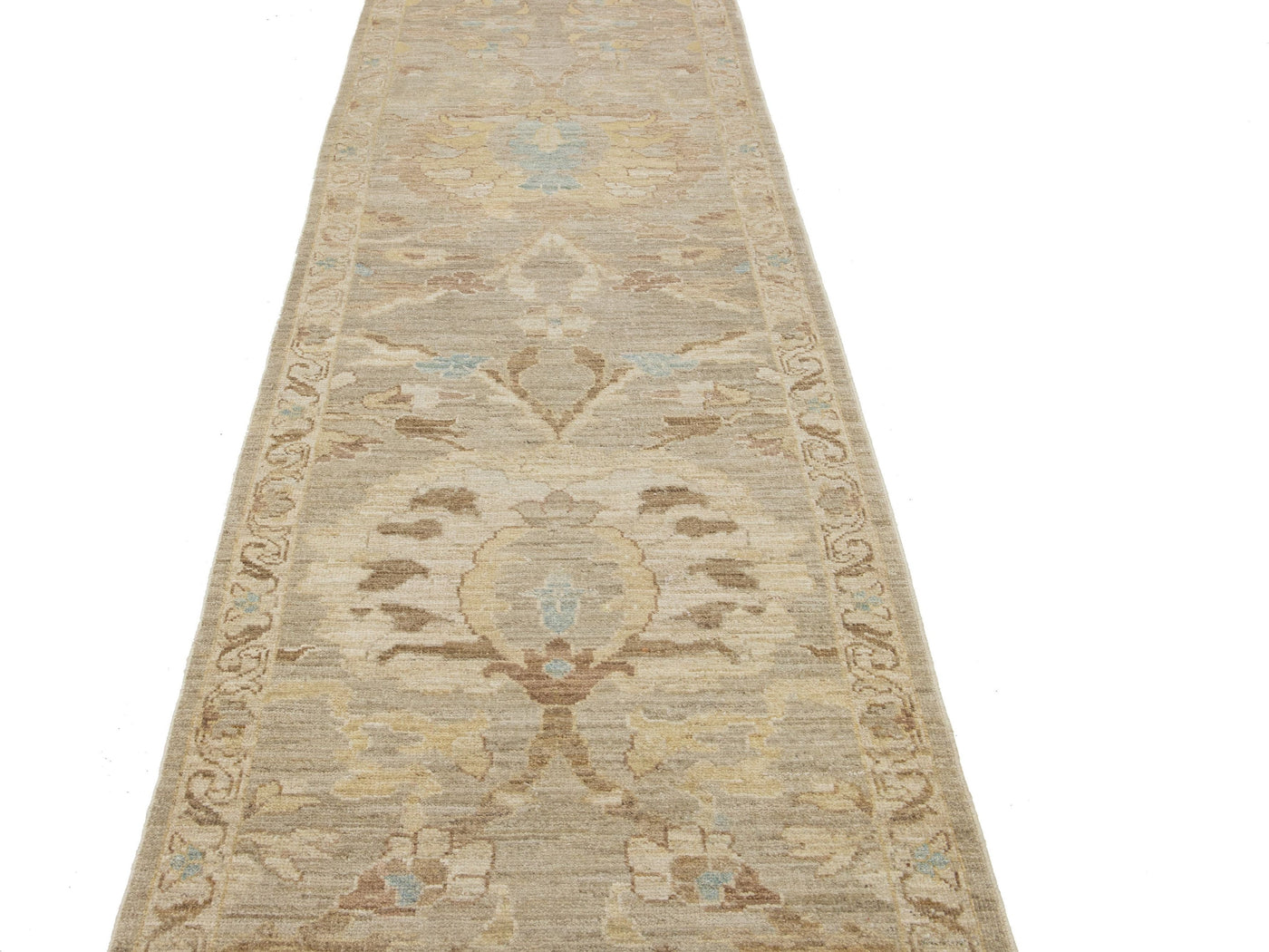 Modern Sultanabad Wool Runner 3 X 21