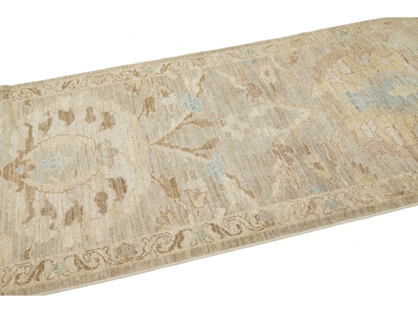 Modern Sultanabad Wool Runner 3 X 21