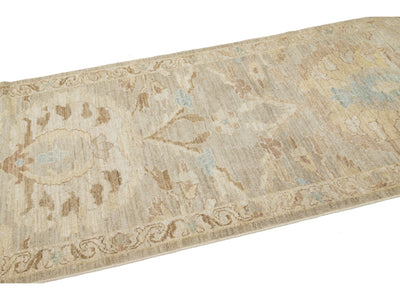 Modern Sultanabad Wool Runner 3 X 21