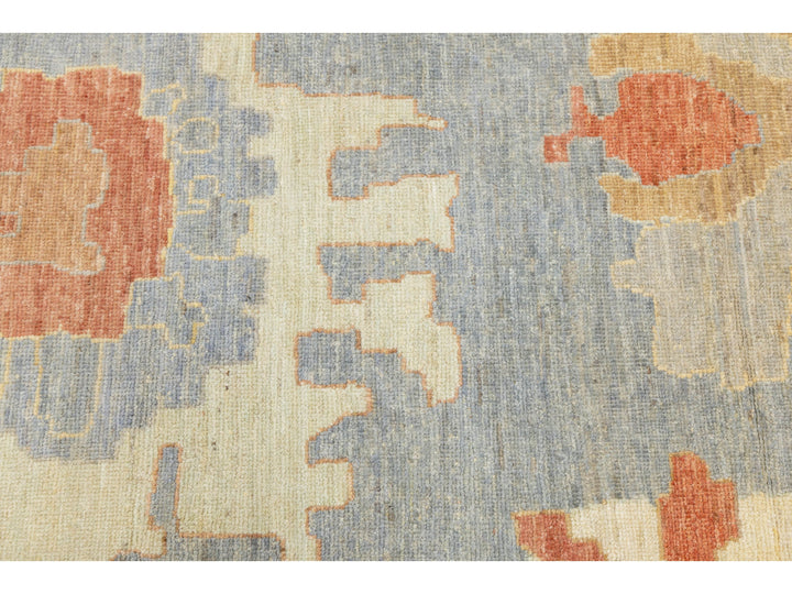 Modern Oushak Wool Rug 14 X 17