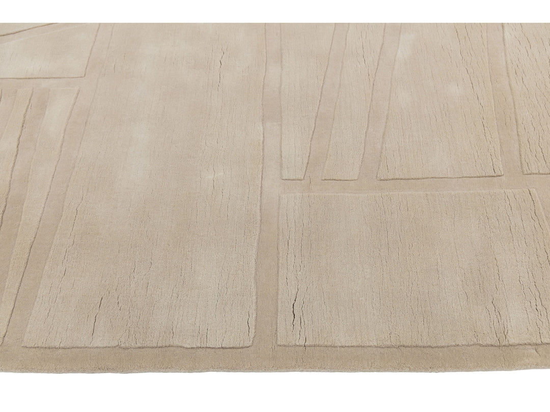 Modern Wool Rug 9 X 12