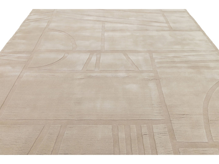 Modern Wool Rug 9 X 12