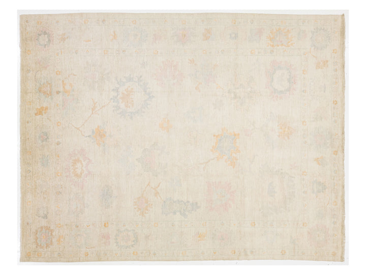 Modern Oushak Wool Rug 12 X 15