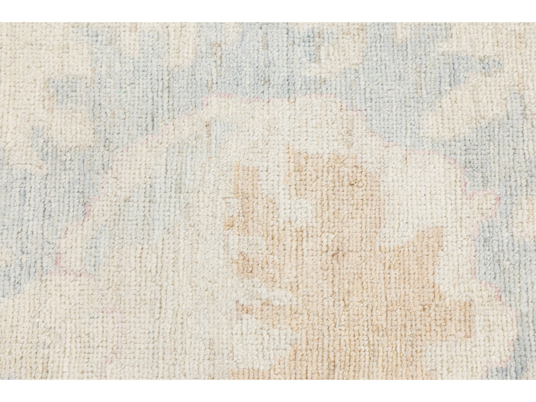 Modern Oushak Wool Rug 12 X 15