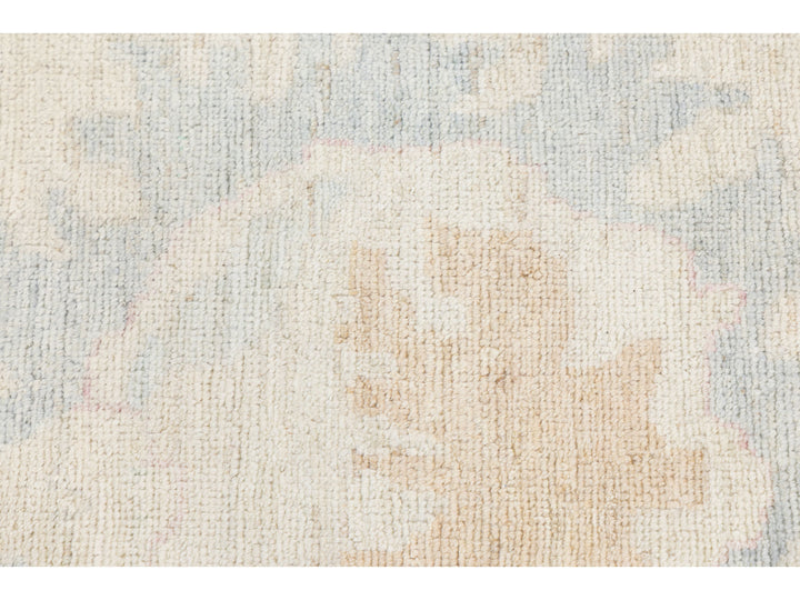 Modern Oushak Wool Rug 12 X 15