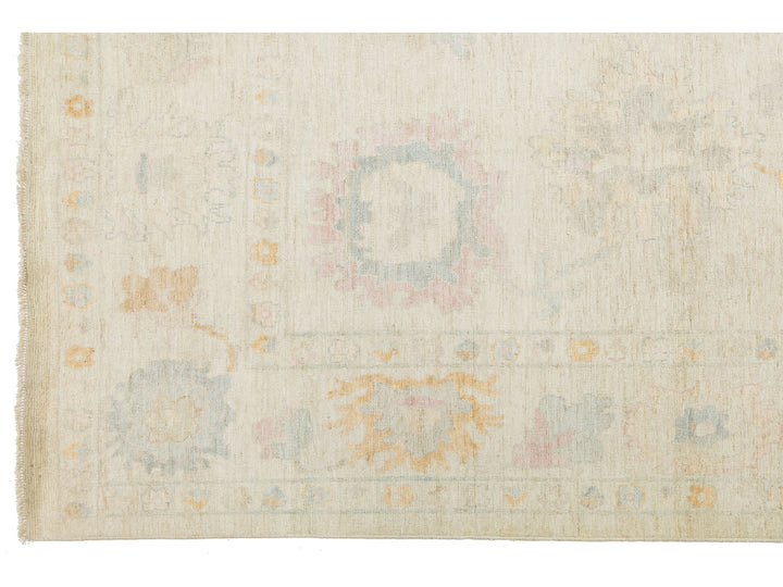 Modern Oushak Wool Rug 12 X 15